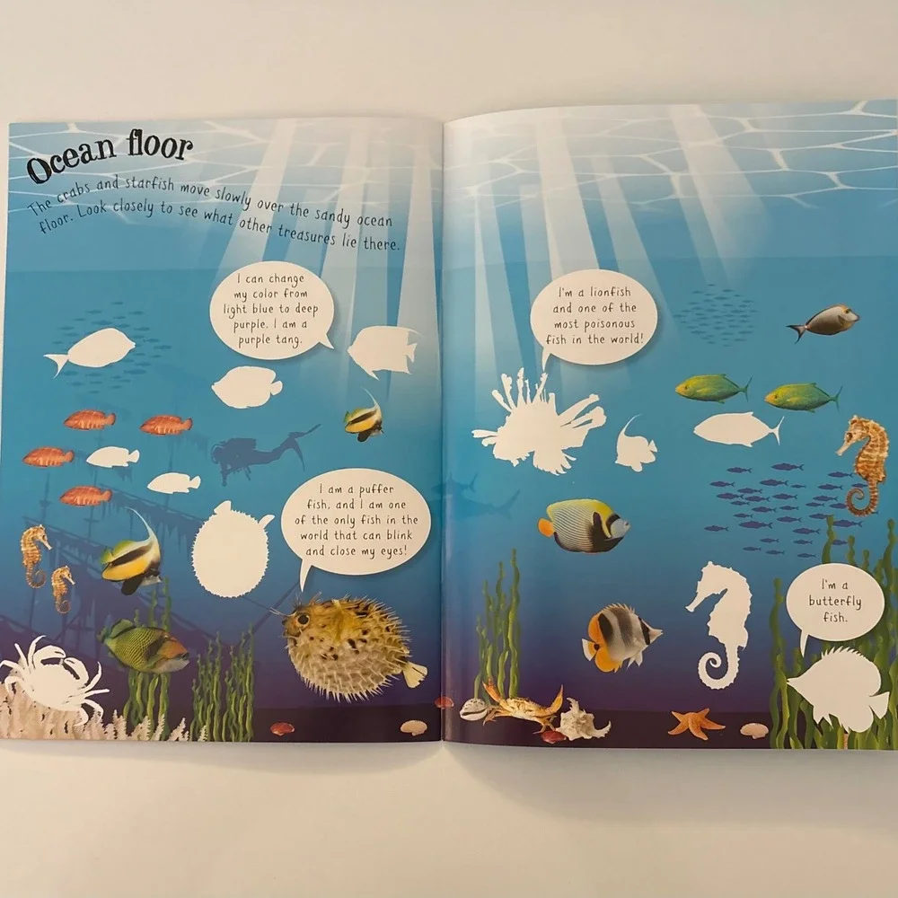 Ocean‎ Creatures Sticker Activity Book Over 70 Reusable Stickers Kids Sharks